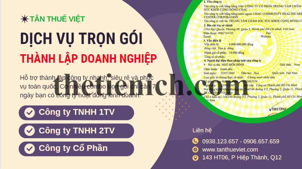 Dich vu thanh lap cong ty tron goi 2024