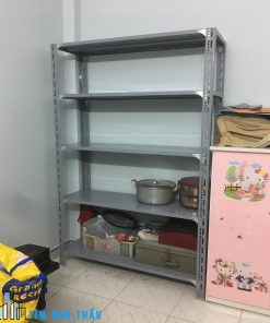 Kệ Sắt V Lỗ 4x6cm-120x40x200x5T ( 5 tầng)